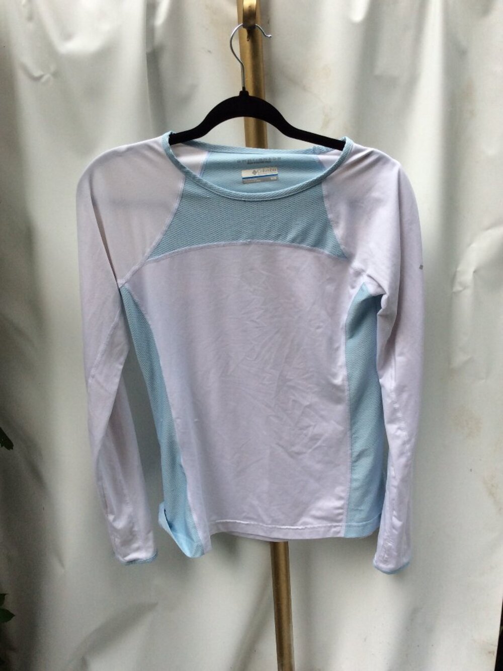 Columbia Mesh Panel Athletic Long Sleeve Top Size M